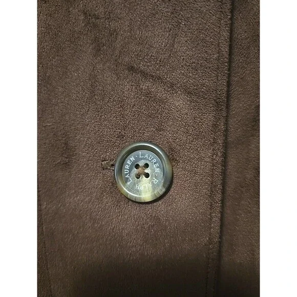 Brown Suede Women's Blazer - Picture 6 of 10